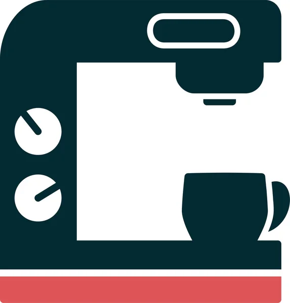 Coffee Maker Icon Vector Illustration — Stock Vector