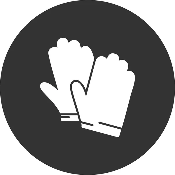 Guantes Icono Vector Ilustración — Vector de stock