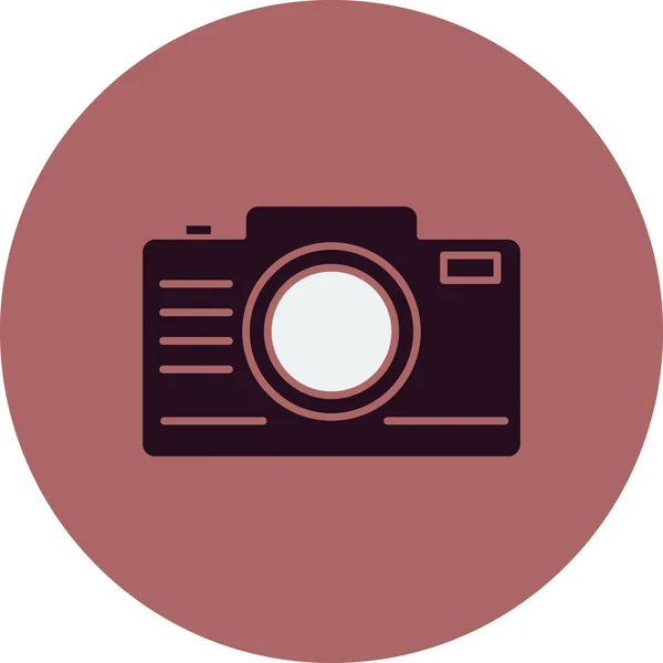 Векторная Иллюстрация Иконки Фотокамеры — стоковый вектор
