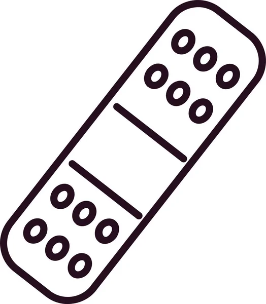 Vector Illustration Band Aid Plaster Medical Icon — ストックベクタ