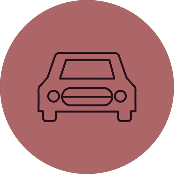 Voiture Icône Web Illustration Simple — Image vectorielle