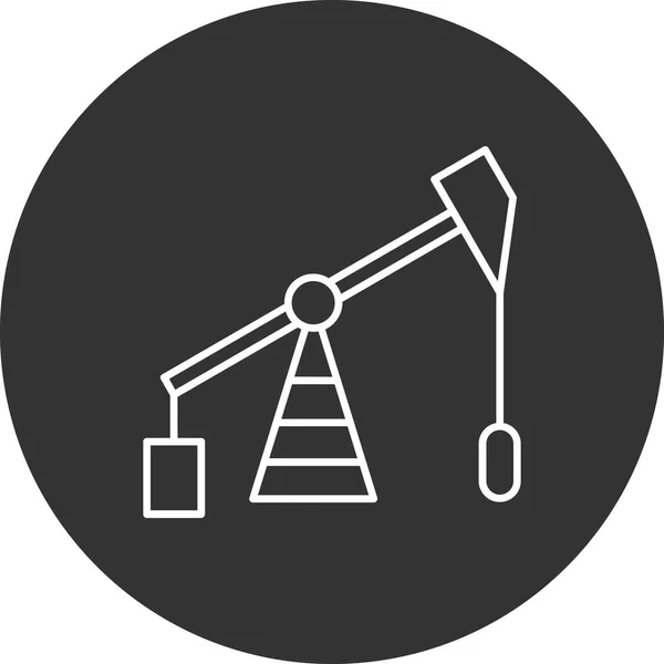 Industry Vector Icon Oil Pump Simple Illustration — Stockový vektor