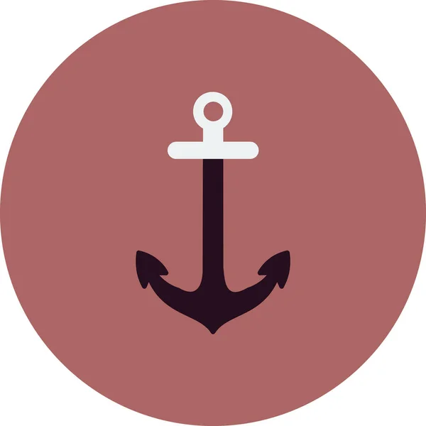 Anchor Icon Simple Illustration Nautical Symbol Vector — Stock Vector