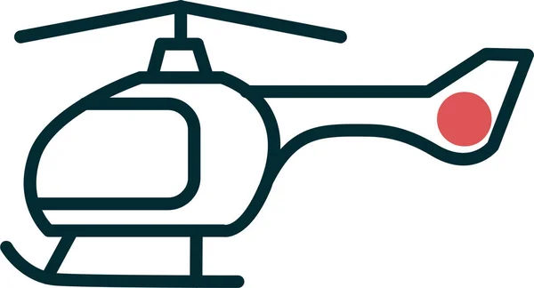 Helicopter Icon Transportation Symbol Vector Illustration Isolated — Image vectorielle