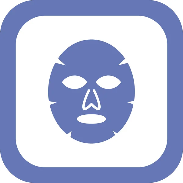 Facial Mask Web Icon Simple Illustration — Vector de stock