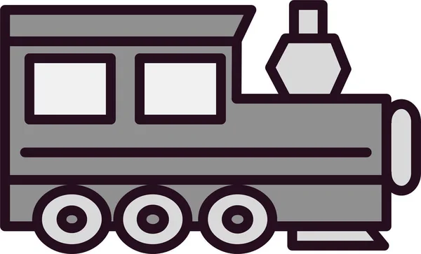 Zug Web Symbol Einfache Illustration — Stockvektor