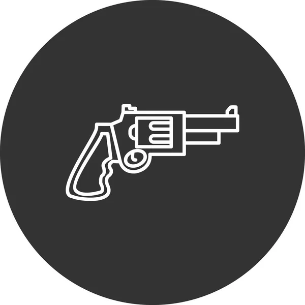 Pistola Icono Web Ilustración Simple — Vector de stock