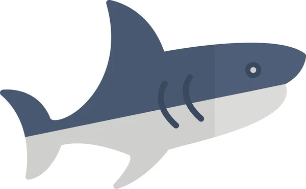 Requin Icône Web Design Simple — Image vectorielle