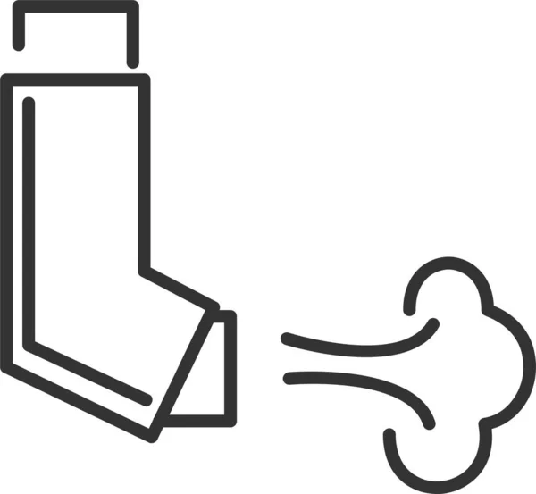 Vector Illustration Inhaler — Stok Vektör