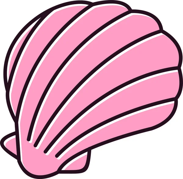 Shell Icône Vectoriel Illustration — Image vectorielle