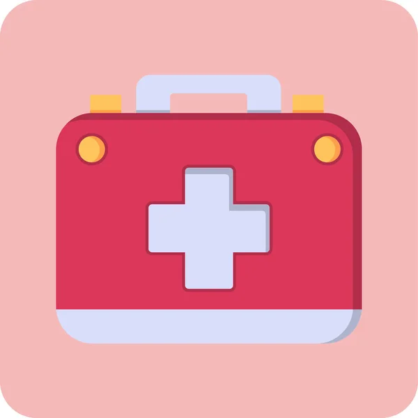 Medical First Aid Kit Vector Icon — Vector de stock