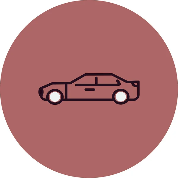 Deportes Coche Icono Vector Ilustración — Vector de stock