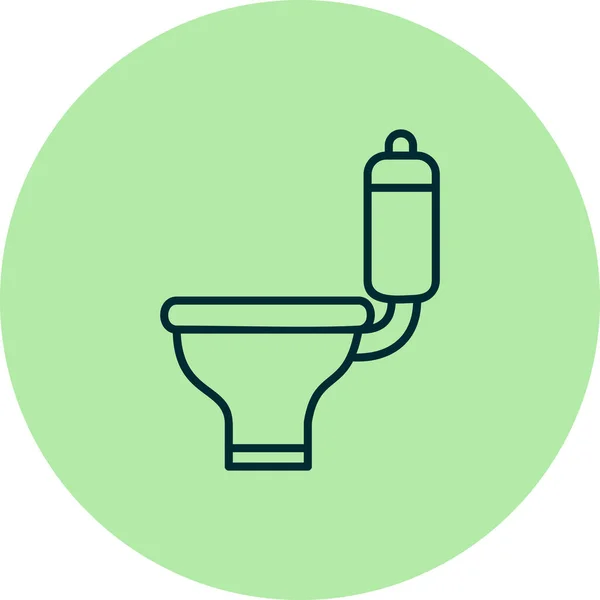 Toilet Web Icon Simple Illustration — Vector de stock