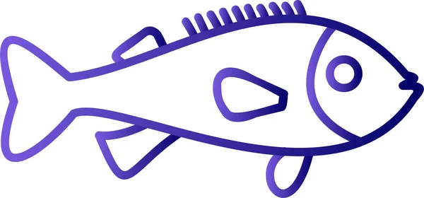 Rock Fish Icon Vector Illustration — 스톡 벡터