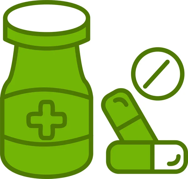 Medicine Pills Web Icon Simple Design — Stockvektor