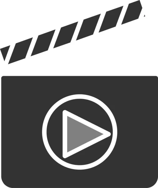 Filme Vídeo Design Simples — Vetor de Stock