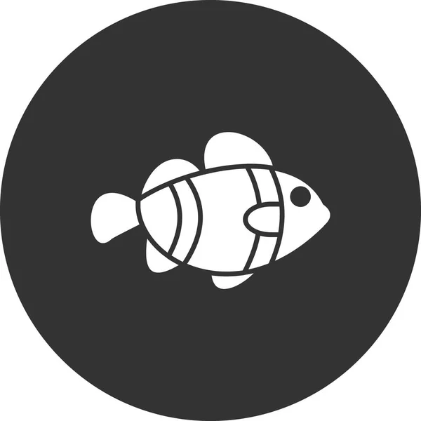 Клоун Риба Значок Векторні Ілюстрації — стоковий вектор