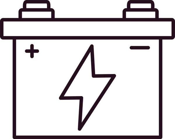 Autobatterie Web Symbol Einfache Illustration — Stockvektor