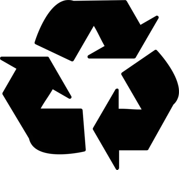 Vektorillustration Des Recyclings Moderner Symbole — Stockvektor