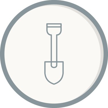 Kürek simgesi, vektör illüstrasyonu