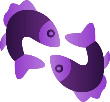 Balık. Web simgesi basit illüstrasyon 