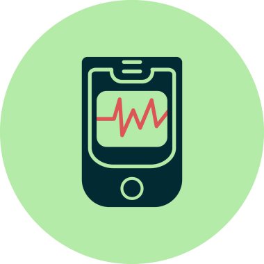 Oksimetre simgesinin vektör illüstrasyonu