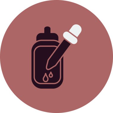 Serum. Web simgesi basit illüstrasyon