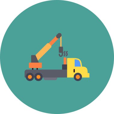 Vinç. Web simgesi basit illüstrasyon 