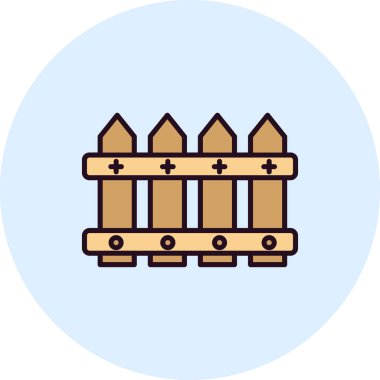 vektör bahçesi çiti simgesi