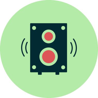 Hoparlör simgesinin vektör çizimi