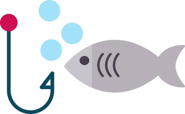 balık kancası vektör illüstrasyonu