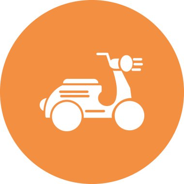 Scooter simgesinin vektör illüstrasyonu