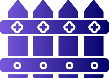 vektör bahçesi çiti simgesi