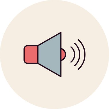 Sesin vektör illüstrasyonu 