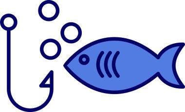 balık kancası vektör illüstrasyonu