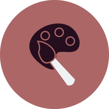 fırça, boya paleti, vektör illüstrasyonu 