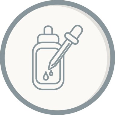 Serum. Web simgesi basit illüstrasyon