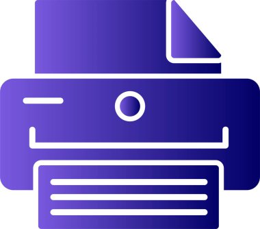 Yazıcı. Basit ağ simgesi