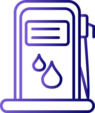 Petrol pompası simgesinin vektör illüstrasyonu 