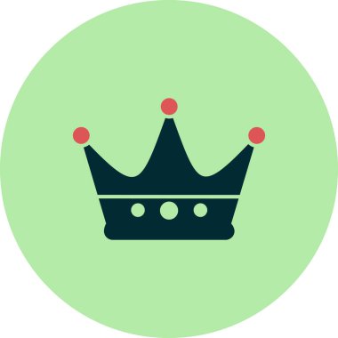 taç simgesi vektör illüstrasyonu