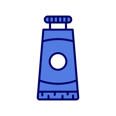 Yağlı boya tüp simgesinin vektör çizimi