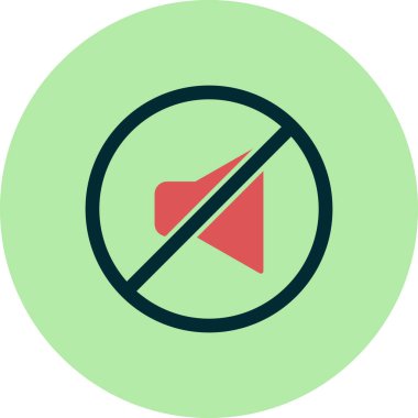 Hacim düğmesinin vektör illüstrasyonu. Dilsiz 