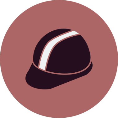 Kask simgesi vektör illüstrasyonu