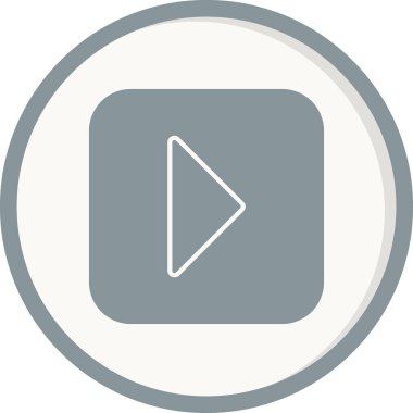 Video çalma düğmesinin vektör illüstrasyonu