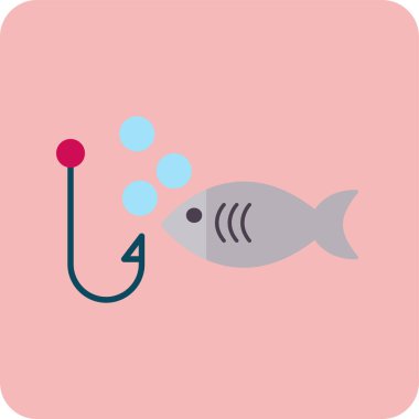 balık kancası vektör illüstrasyonu