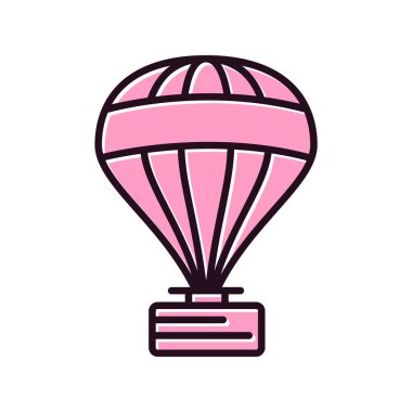 Sıcak hava balonu vektör illüstrasyonu