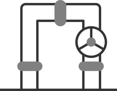 Valf simgesinin vektör illüstrasyonu 