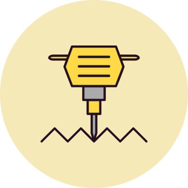 Balyoz. Web simgesi vektör illüstrasyonu