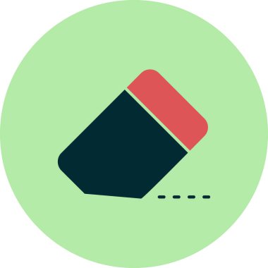 Silgi. Web simgesi basit tasarım 