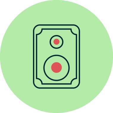 Woofer 'ın vektör illüstrasyonu